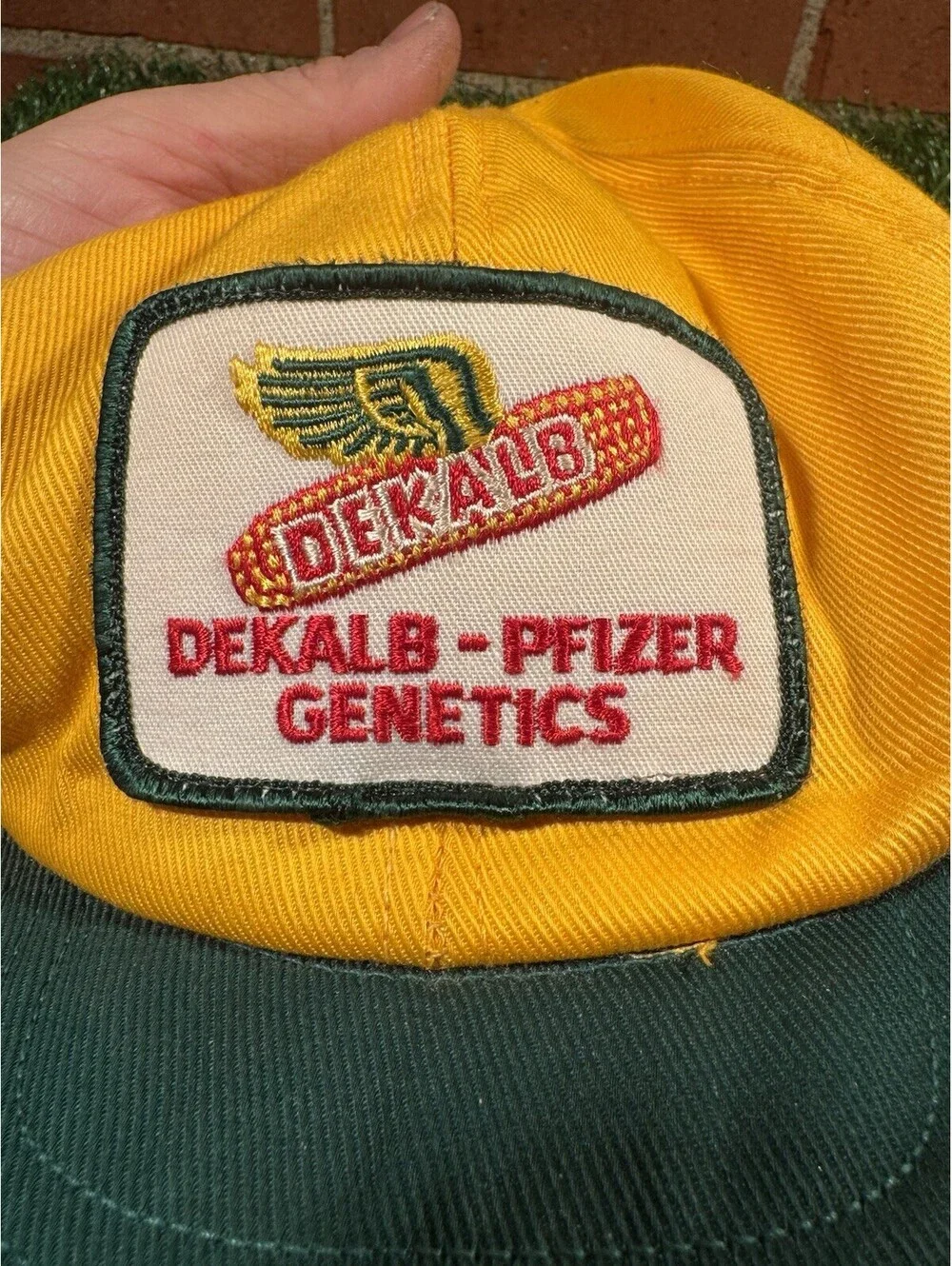 VTG 70/80’s Dekalb Pfizer Genetics Seed Co. Hat With Ear And Neck Flap Size M